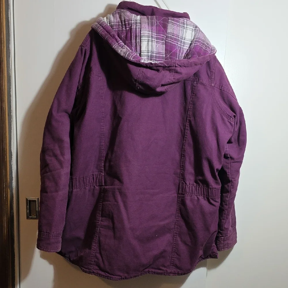 Women's Purple Utility Jacket - Picture 3 of 7